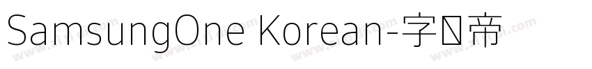 SamsungOne Korean字体转换